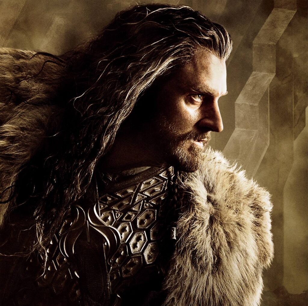 Thorin Escudo de Carvalho em cena de O Hobbit – A Desolação de Smaug.